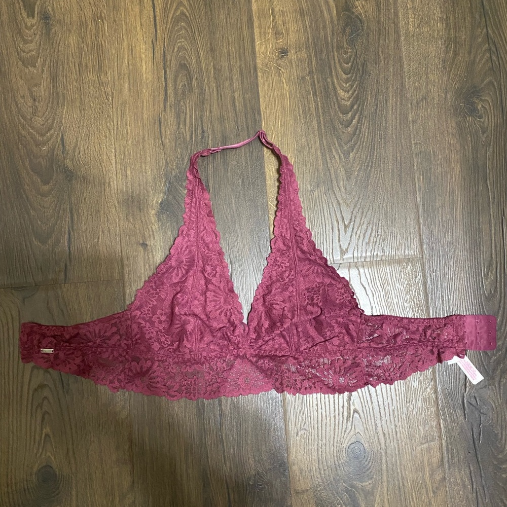 PINK lace bralette